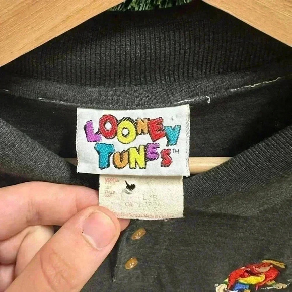 Vintage Looney Tunes Yosemite Sam Polo  Shirt Large - Picture 3 of 6